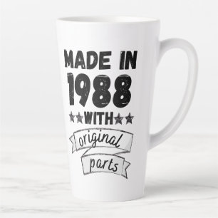 made in 1988 with original parts, latte mug