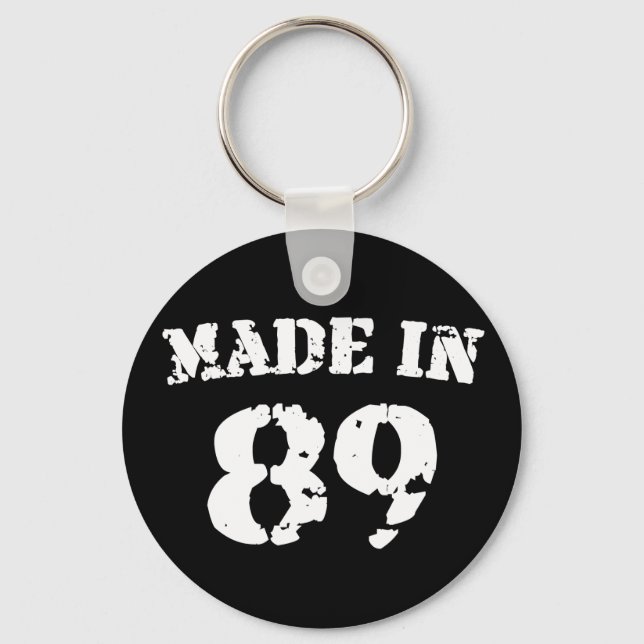 Made In 1989 Key Ring (Front)