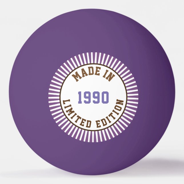 Made in 1990 ping pong ball (Front)