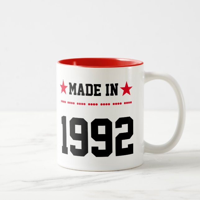 Made in 1992 Two-Tone coffee mug (Right)