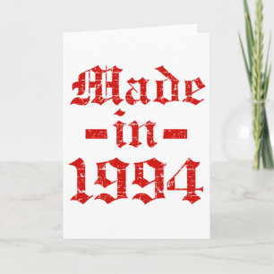 Made in 1994 designs card