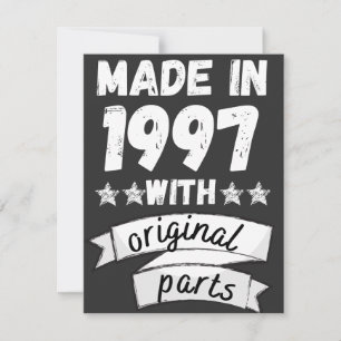 made in 1997 with original parts, holiday card
