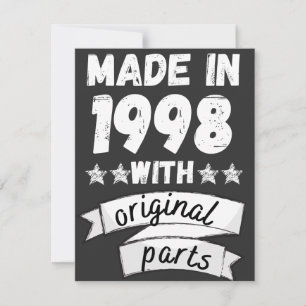 made in 1998 with original parts, holiday card