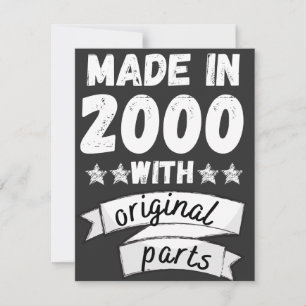 made in 2000 with original parts, holiday card