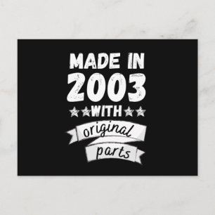 made in 2003 with original parts, postcard