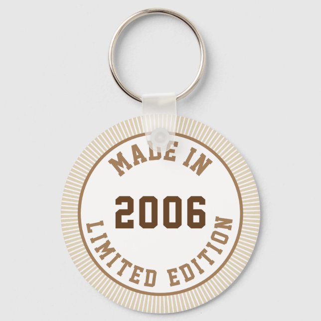 Made in 2006 key ring (Front)