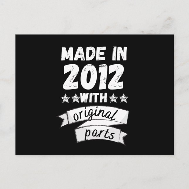 made in 2012 with original parts, postcard (Front)