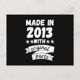 made in 2013 with original parts, postcard