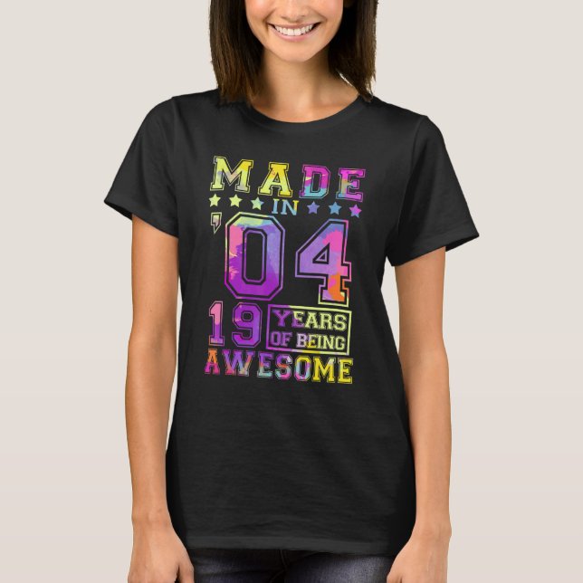 Made in 2019 4th Birthday Gifts 4 Years Old Of Bei T-Shirt (Front)