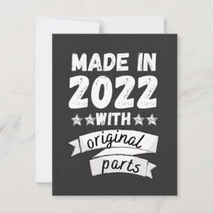 made in 2022 with original parts, holiday card