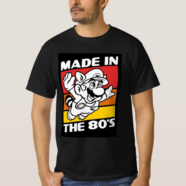 made in 80's Mario  T-Shirt (Front)