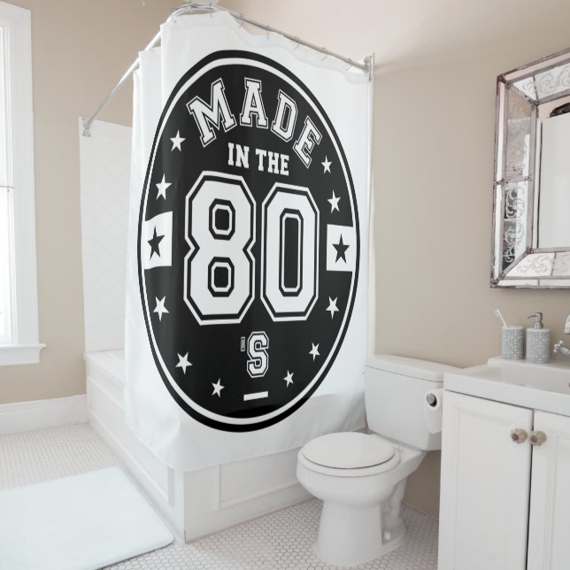 Made In 80s Shower Curtain (In Situ)