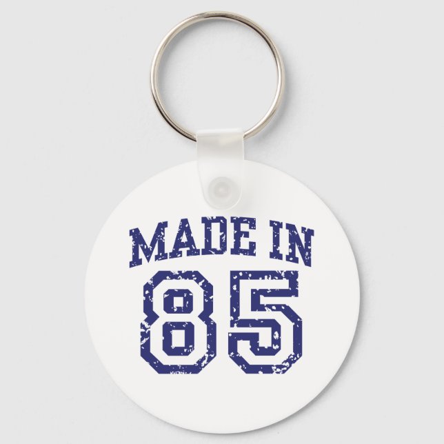 Made in 85 key ring (Front)