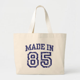 Made in 85 large tote bag