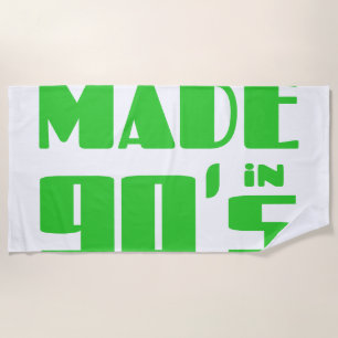 Made in 90's beach towel