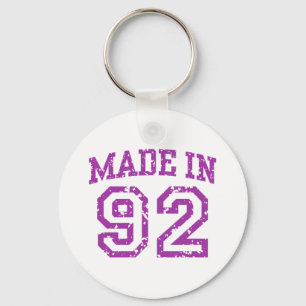 Made in 92 key ring