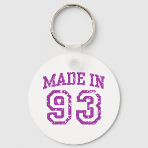 Made in 93 key ring