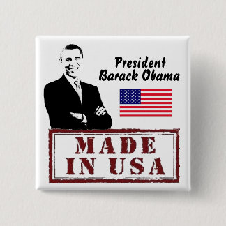 Made In America 15 Cm Square Badge