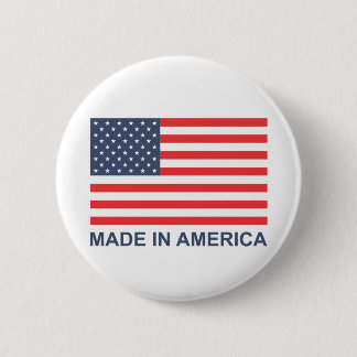 Made In America 6 Cm Round Badge