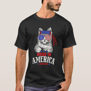 Made In America Cat American 4th Of July 1 T-Shirt