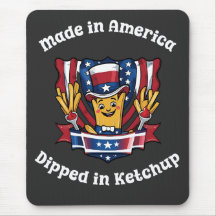 Made in America Dipped in Ketchup Funny Patriot