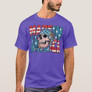 Made in America leopard patriotic 4th of July T-Shirt