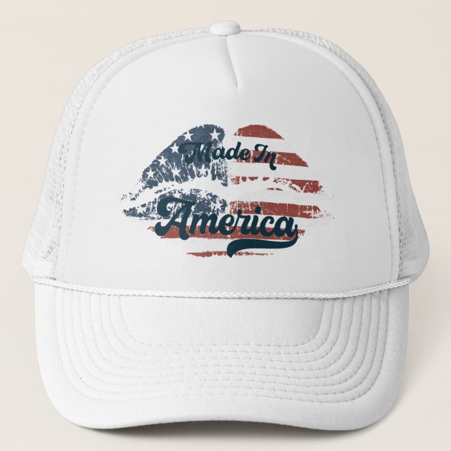Made in America, Patriotic Trucker Hat (Front)