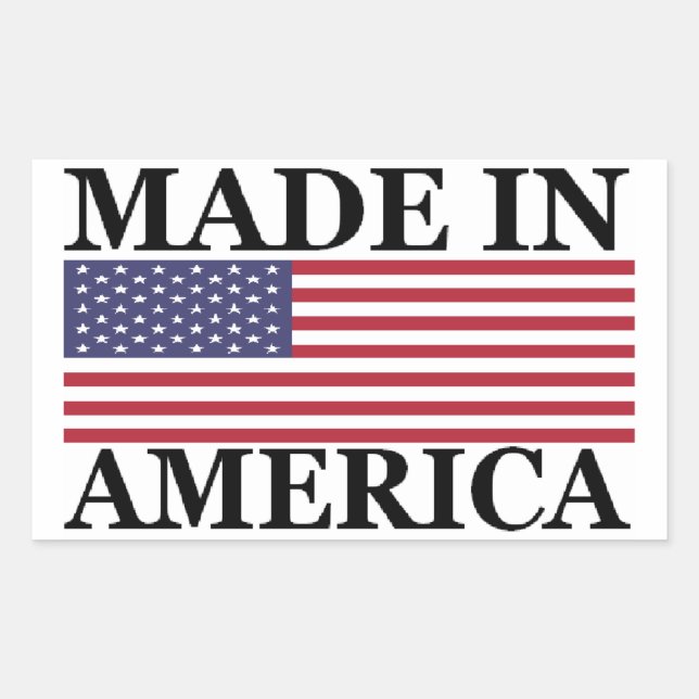 MADE IN AMERICA Sticker (Front)