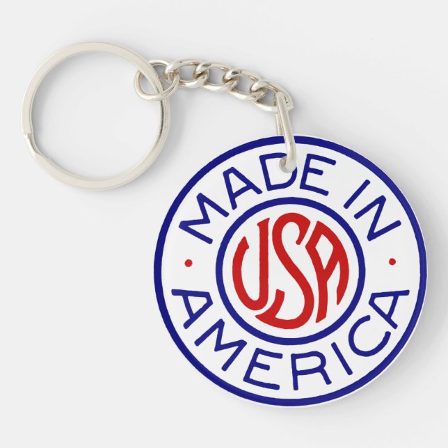 Made In America USA Key Ring (Front)