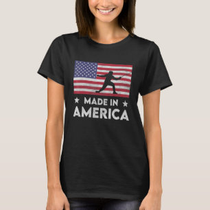 Made In America Usa National Flag Fencing For Men T-Shirt
