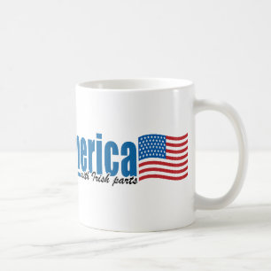 Made in America with Irish parts Coffee Mug
