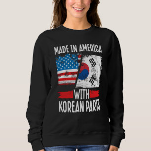 Made In America With Korean Parts Asian American Sweatshirt