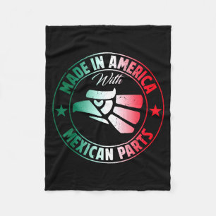 Made in america with mexican parts mexico fleece blanket