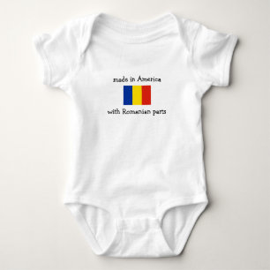 made in America with Romanian parts Baby Bodysuit