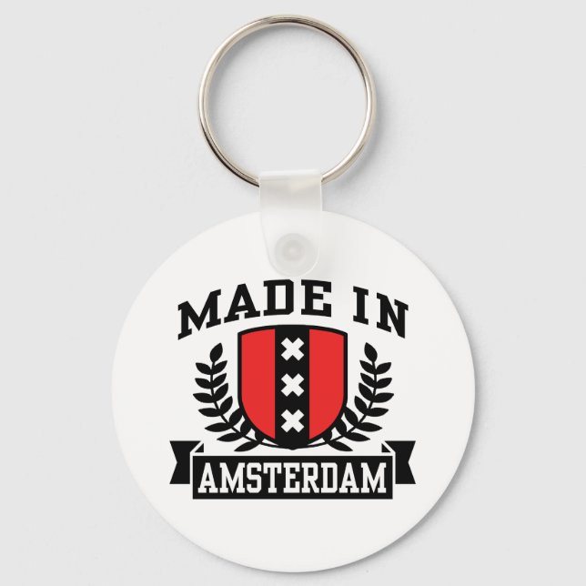 Made In Amsterdam Key Ring (Front)
