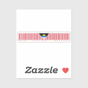Made in Antigua and Barbuda Barcode Flag