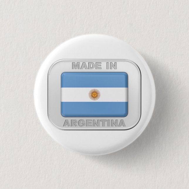 Made in Argentina 3 Cm Round Badge (Front)