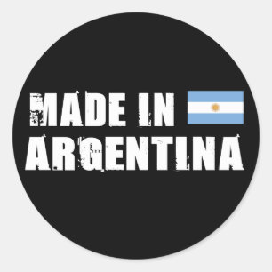 Made in Argentina Classic Round Sticker