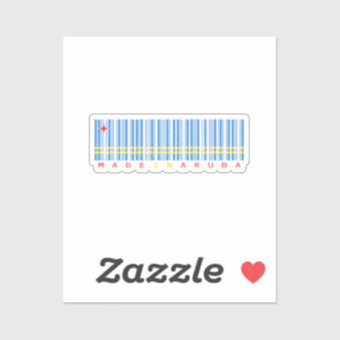 Made in Aruba Barcode Flag