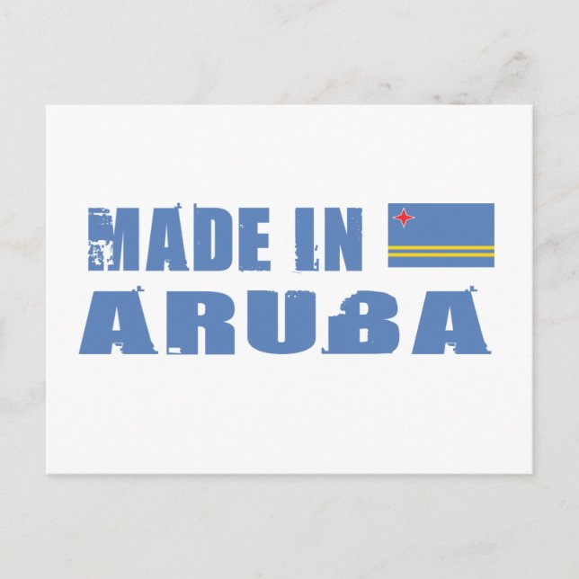 Made in Aruba Postcard (Front)