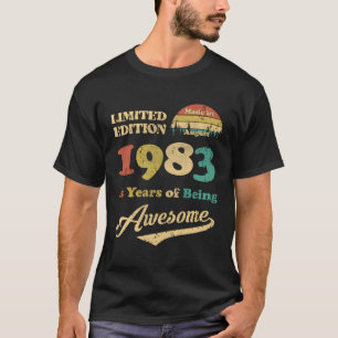 Made In August 1983 40 Years Of Being Awesome T-Shirt