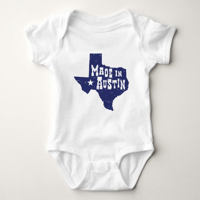 Made in Austin Baby Bodysuit (Front)