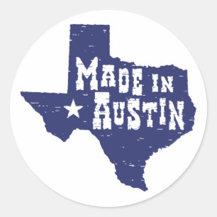 Made in Austin Classic Round Sticker