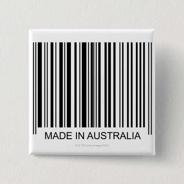 Made in Australia 15 Cm Square Badge (Front)