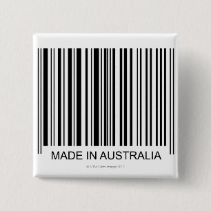 Made in Australia 15 Cm Square Badge