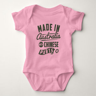 Made In Australia With Chinese Parts Baby Bodysuit
