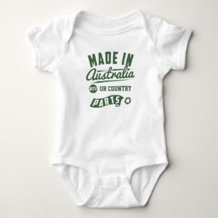 Made In Australia With "Country" Parts Customise Baby Bodysuit