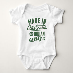 Made In Australia With Indian Parts Baby Bodysuit