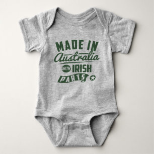 Made In Australia With Irish Parts Baby Bodysuit