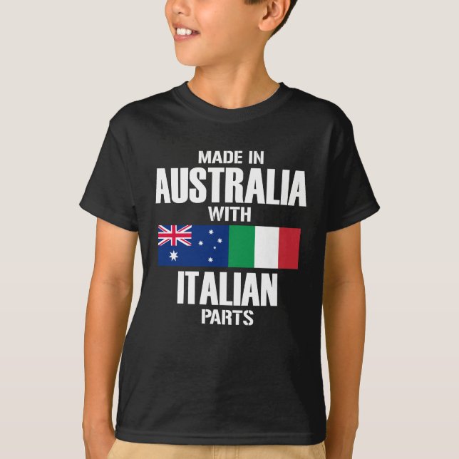 Made in Australia with Italian parts T-Shirt (Front)